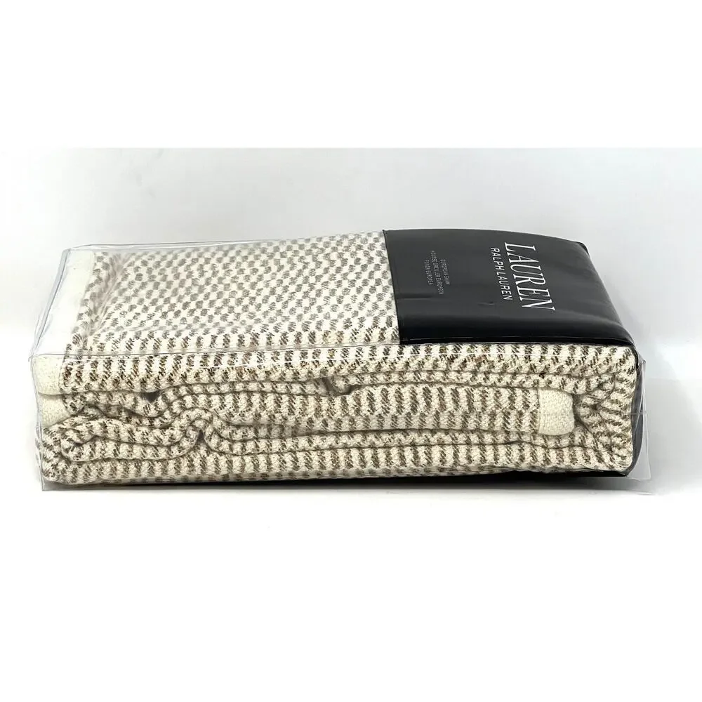 Lauren Ralph Lauren Isla Texture European Euro Sham Natural 1 ONE PC. NIP